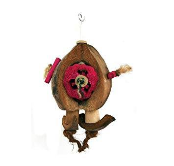 Голяма играчка с естествен кокос – Coco De Nut – 38cm Играчки Играчки - Големи видове папагали Всички продукти