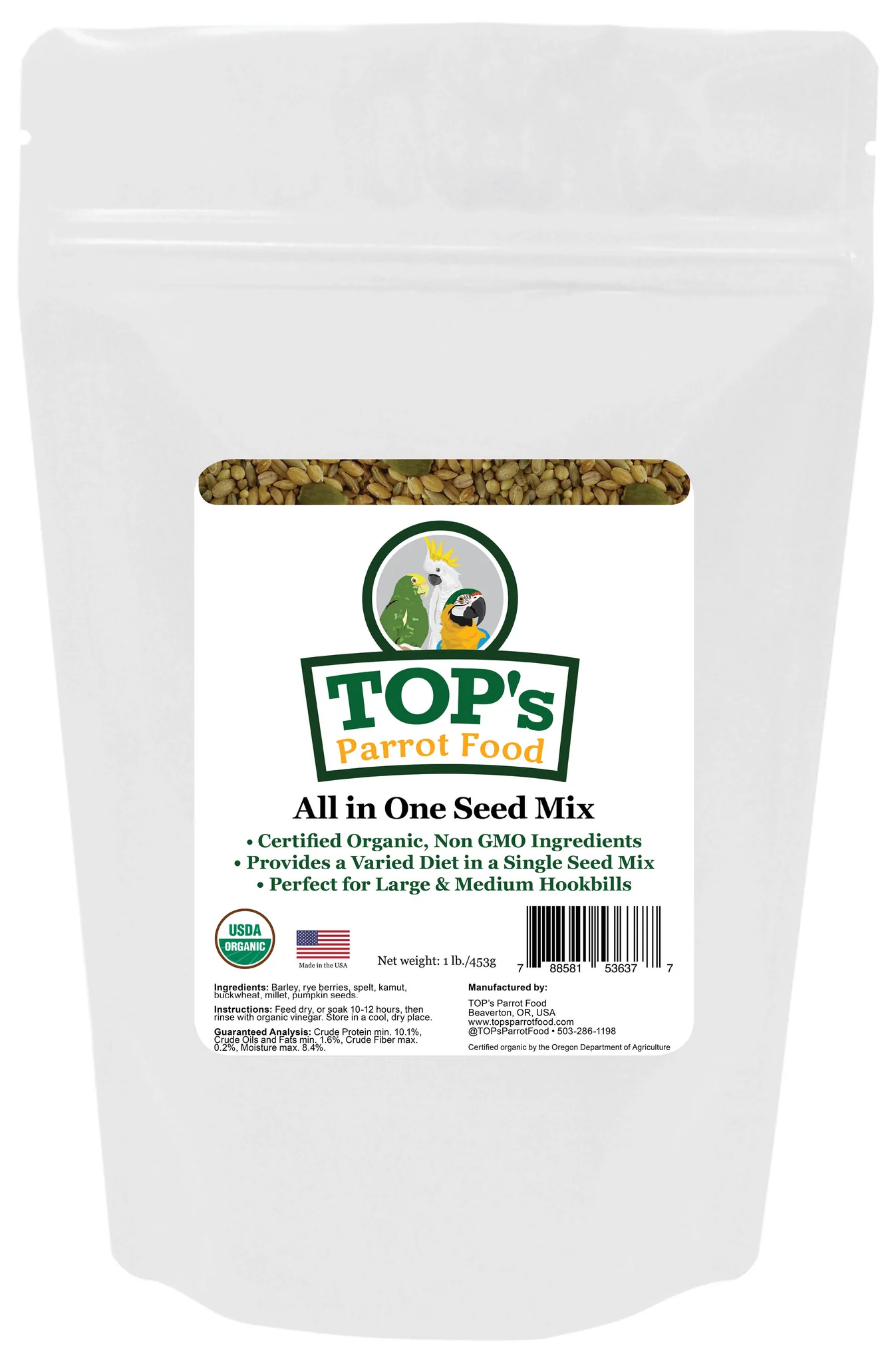 TOP's Organic All-in-One Seed Mix