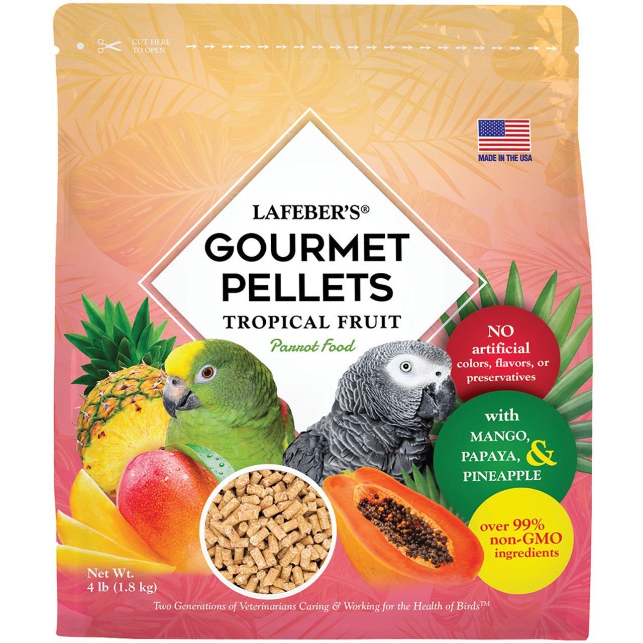 Lafeber tropical pellet - плодови гранули за папагали