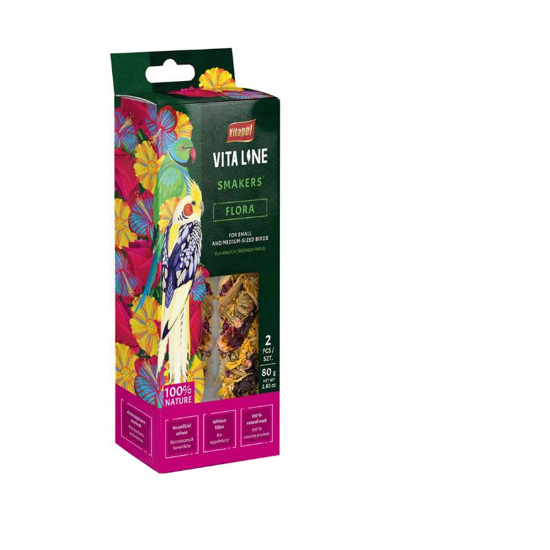 Vita Line Smakers Flora за малки и средни птици - Image 2